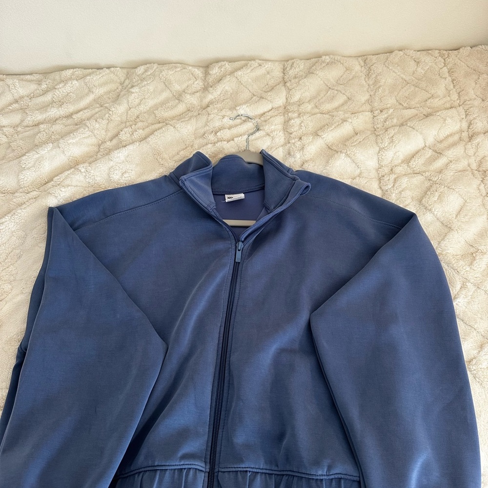 Blue Zip-Up Jacket